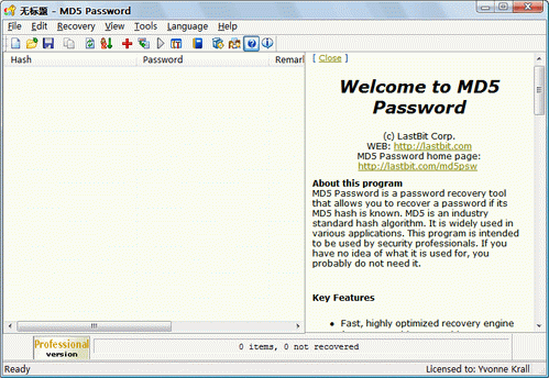 LastBit MD5 Password Pro 