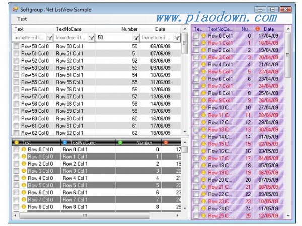 Softgroup.NET ListView