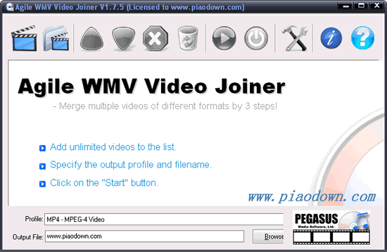 ǿõĶƵʽתAgile WMV Video Joiner