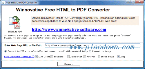 Free HTML to PDF Converter