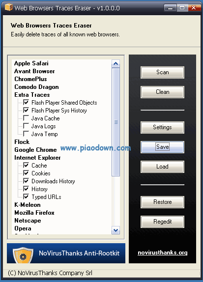 ¼_Web Browsers Traces Eraser