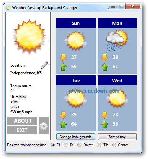 汳_Weather Desktop Background Changer