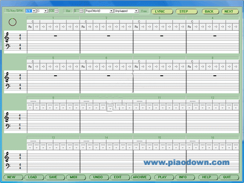 midi_First Song Editor