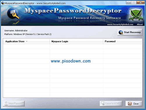 MySpaceָ_MyspacePasswordDecryptor