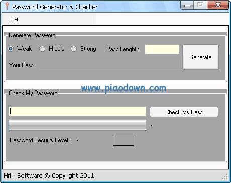 Password Generator & Checker(ɺǿȼ)