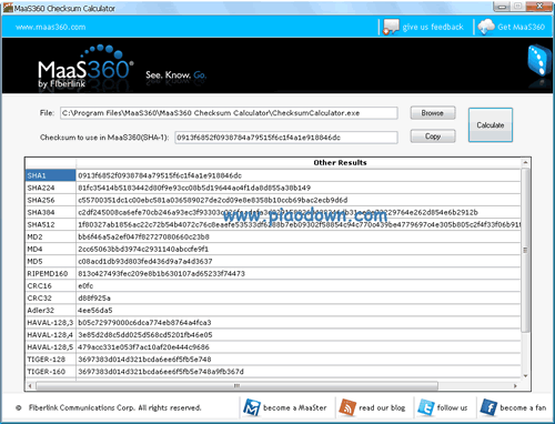 MaaS360 Checksum Calculator(ļУ鹤)