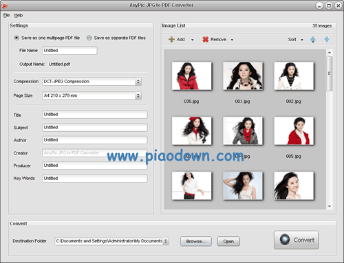 AnyPic JPG to PDF Converter(JPGͼƬתPDF)