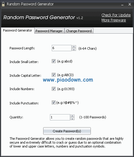 Random Password Generator