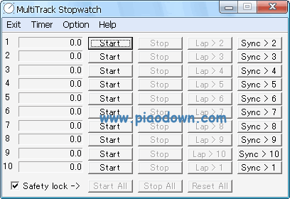 (MultiTrack Stopwatch)