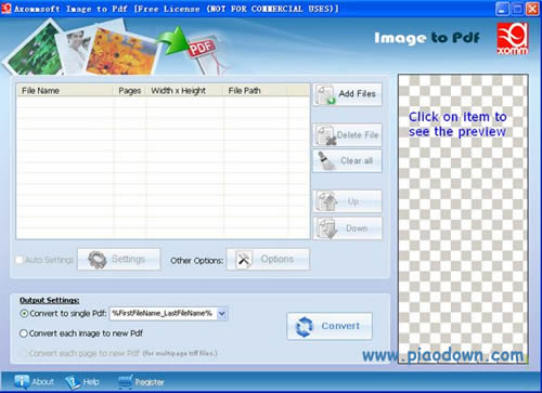 ͼƬתpdf(Axommsoft Image to Pdf)