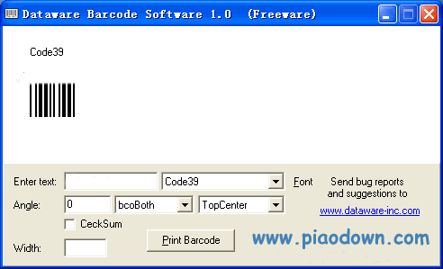 (Dataware Barcode Software)