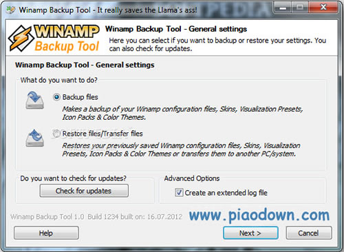 winampݱݹ|Winamp Backup Tool