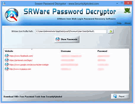 SRWareָ(SRWare Password Decryptor)