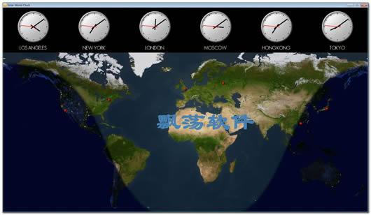 ʾҹʱӳ Solar World Clock