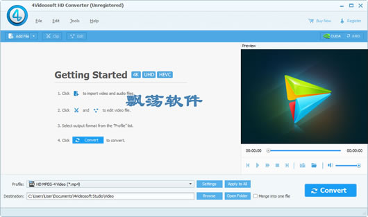 HDƵת 4Videosoft HD Converter