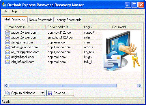 Outlook Expressָ(Outlook Express Password Recovery Master)