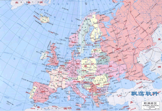 东欧高清地图