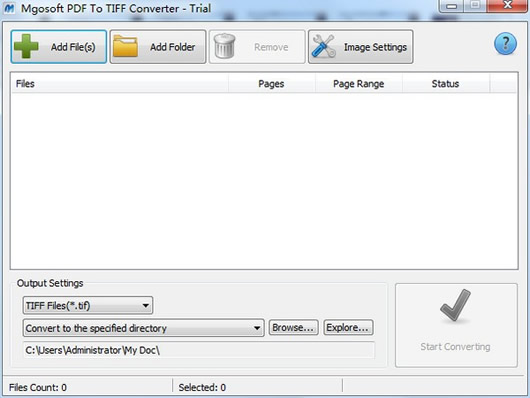 Mgosoft PDF To TIFF Converter(PDFתTIFF)