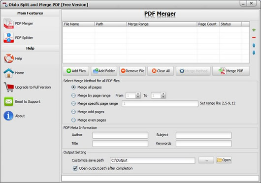 Okdo Split and Merge PDF(PDFֺϲ)