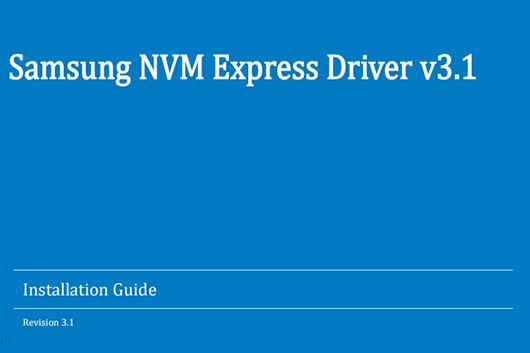 Samsung NVM Express Driver(nvme̬)