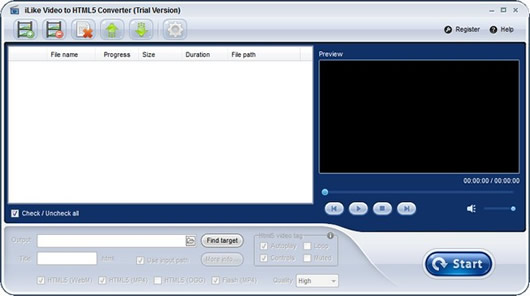 iLike Video to HTML5 Converter(ƵתHTML5ʽ)