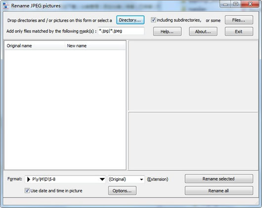 Rename JPEG Pictures(ͼƬ) 