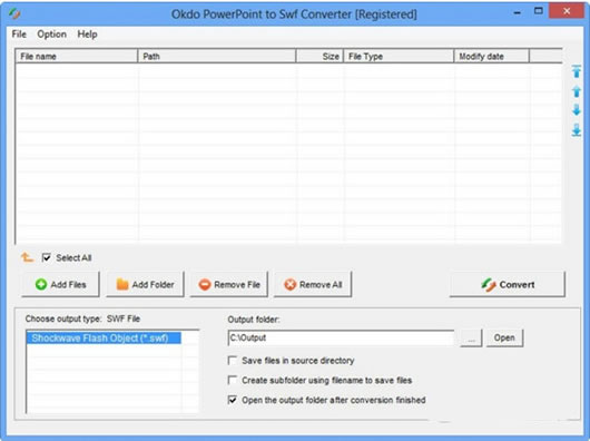 Okdo PowerPoint to Swf Converter(PPTת)